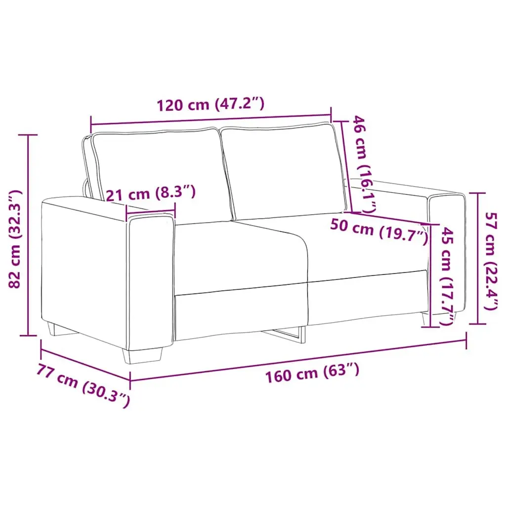 2 Piece Sofa Set Black Fabric Lounge Suite Polyester Upholstered Wooden Metal Frame