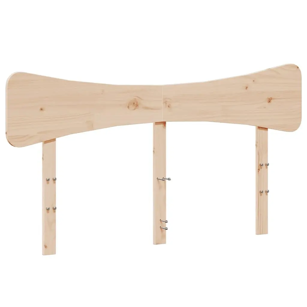 Solid Pine Bed Frame 135x190 cm with Slatted Base