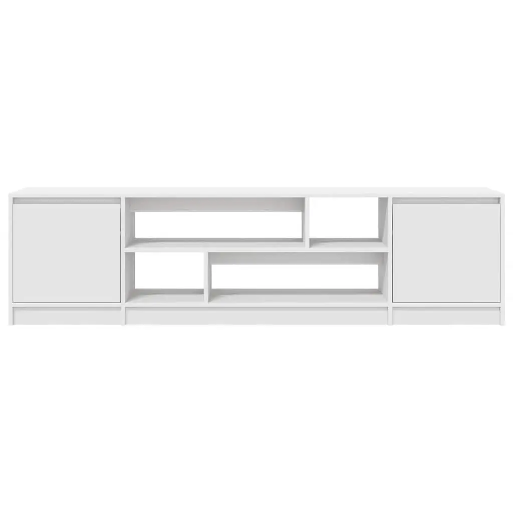 TV Cabinet White Engineered Wood 188.5 x 41 x 50 cm Storage Unit for Living Room Bedroom