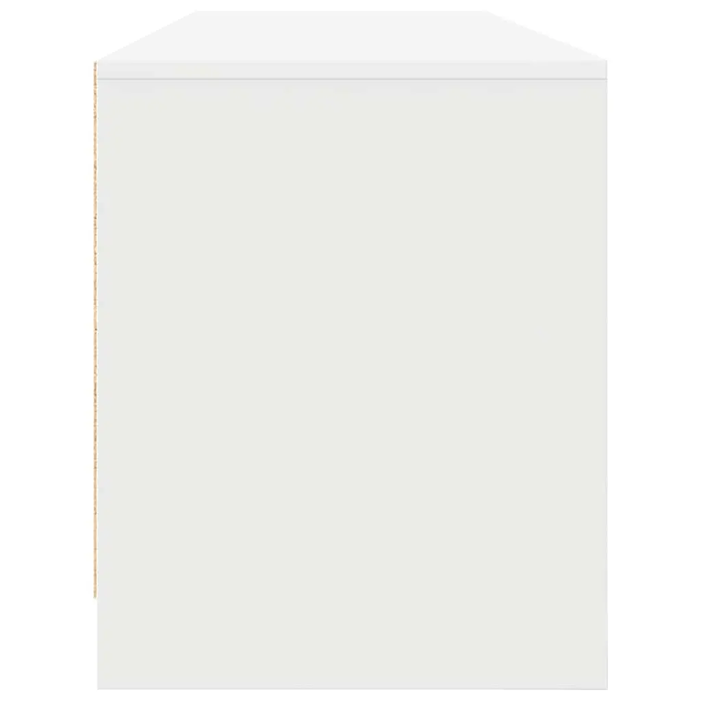 TV Cabinet White Engineered Wood 188.5 x 41 x 50 cm Storage Unit for Living Room Bedroom