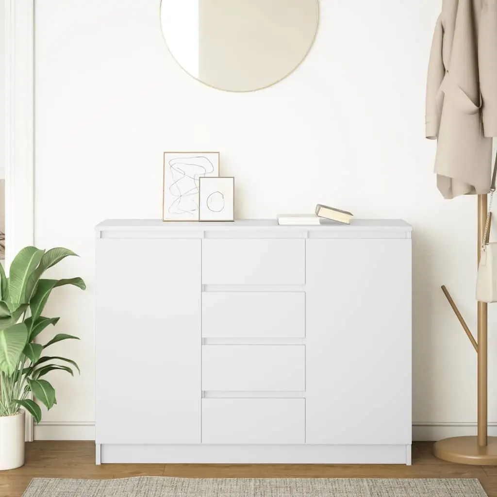 White Sideboard with Drawers for Organised Living