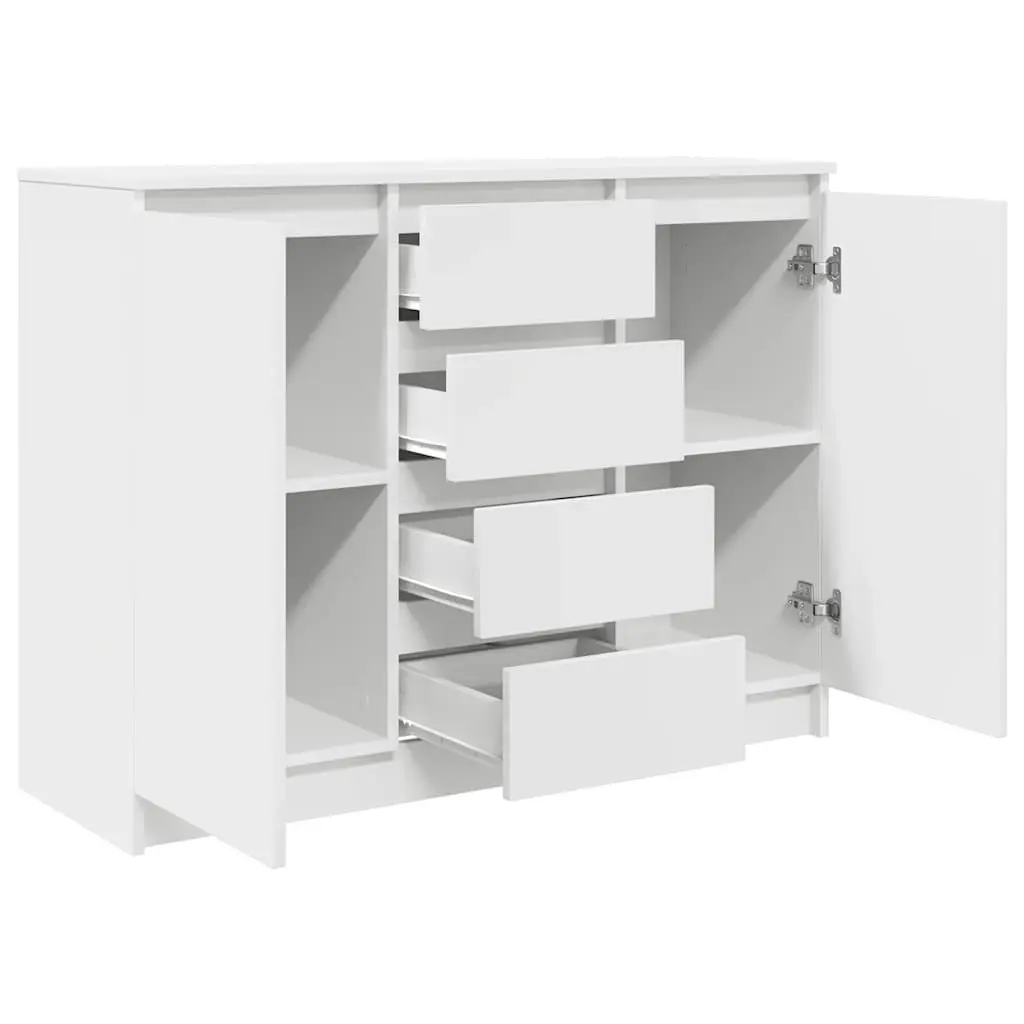 White Sideboard with Drawers for Organised Living