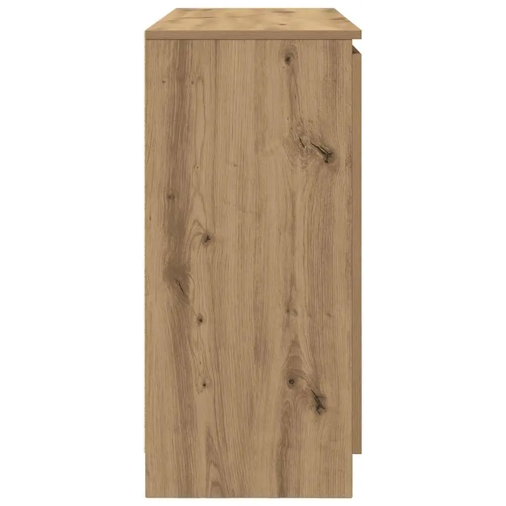 Sideboard Storage Cabinet with Drawers Doors Shelves Brown Engineered Wood