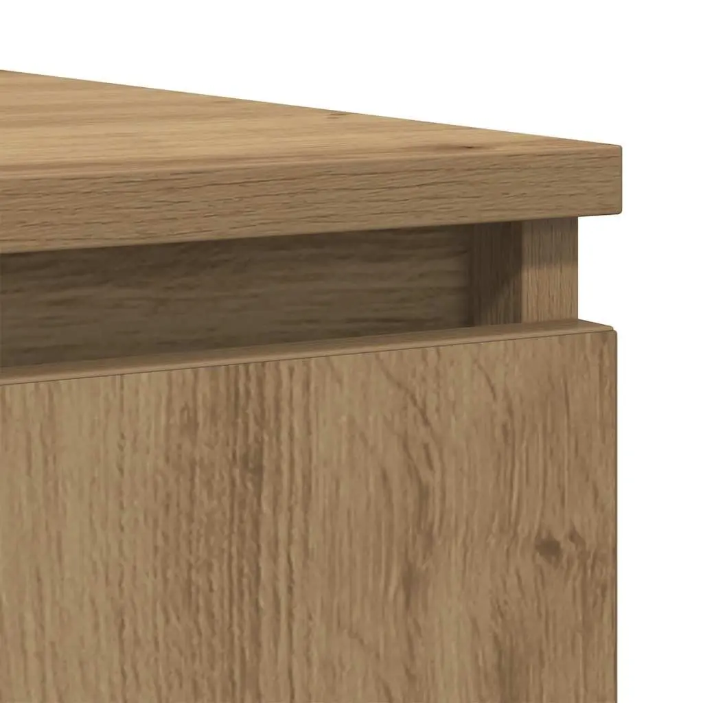 Sideboard Storage Cabinet with Drawers Doors Shelves Brown Engineered Wood