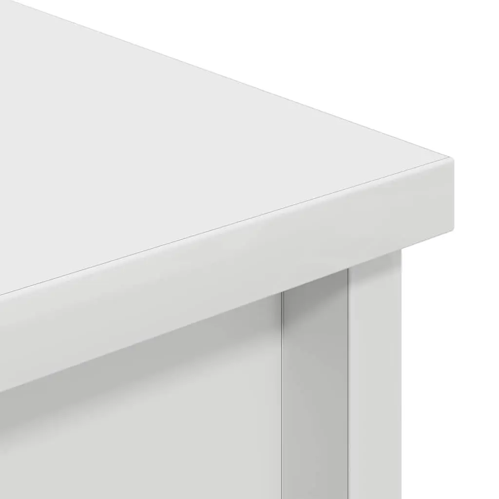White Highboard Storage Cabinet 70x35x180 cm