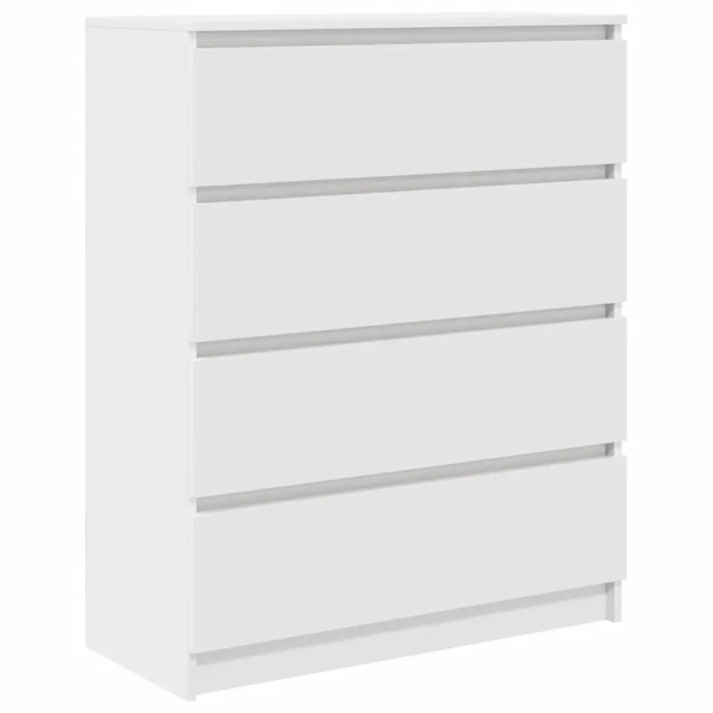 Sideboard White 80x35x99 cm Storage Cabinet Buffet Engineered Wood Furniture