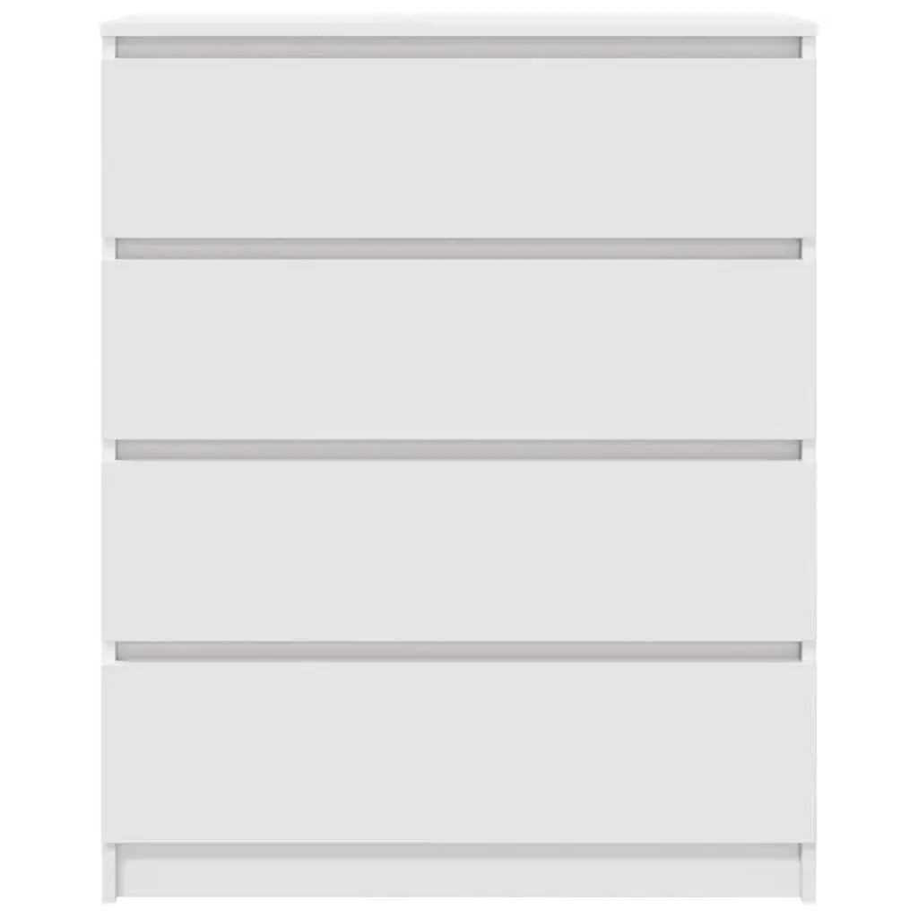 Sideboard White 80x35x99 cm Storage Cabinet Buffet Engineered Wood Furniture