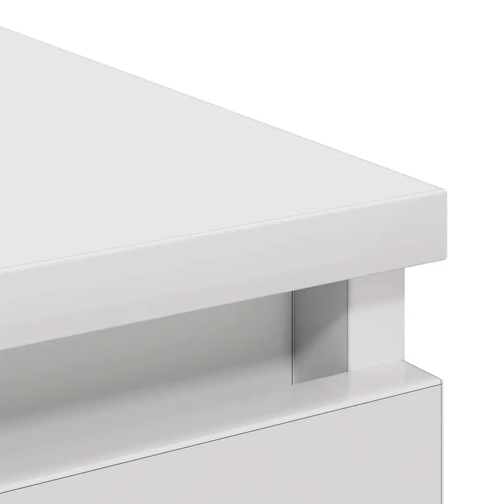 Sideboard White 80x35x99 cm Storage Cabinet Buffet Engineered Wood Furniture