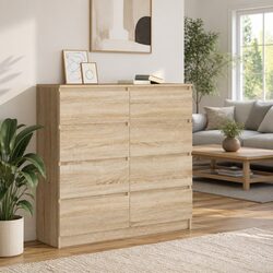 Brown Engineered Wood Sideboard Storage Cabinet