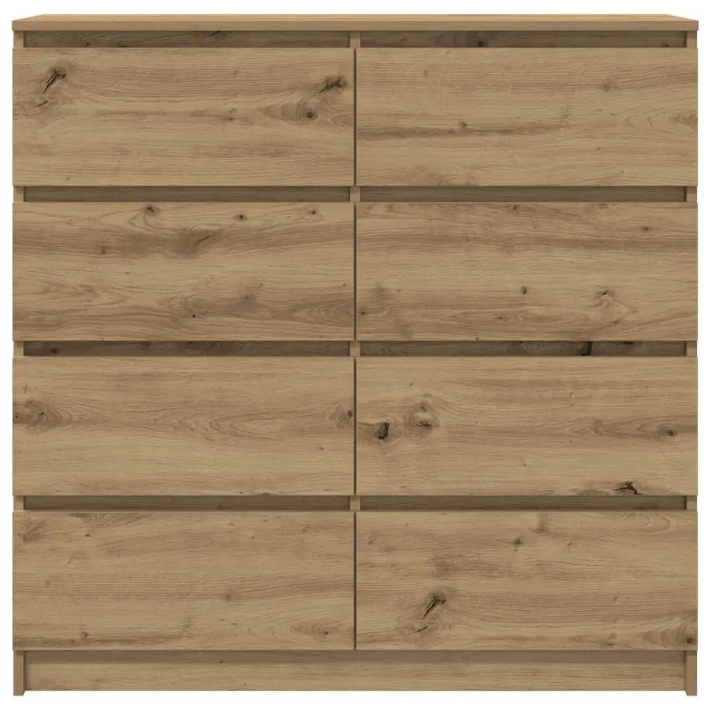 Storage Cabinet Engineered Wood Brown Sideboard Buffet 100cm x 35cm x 99cm