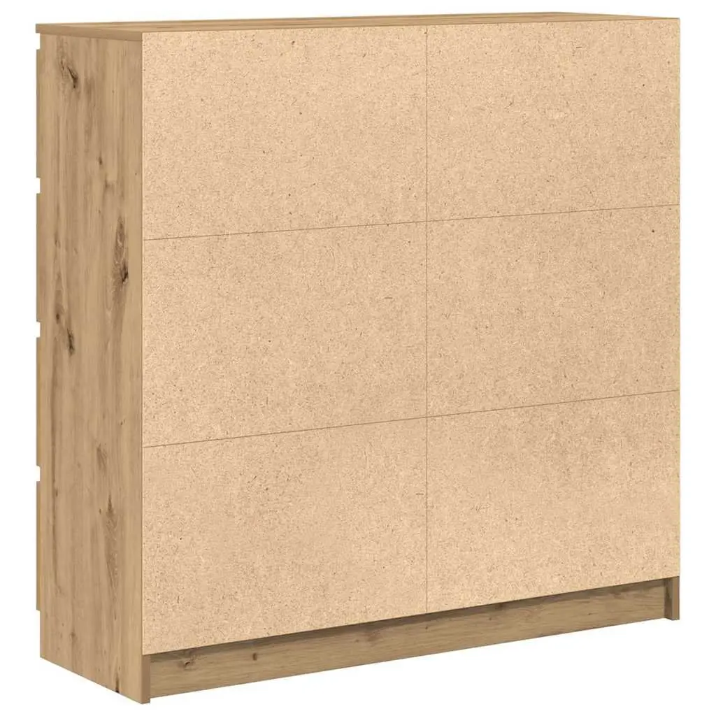 Storage Cabinet Engineered Wood Brown Sideboard Buffet 100cm x 35cm x 99cm