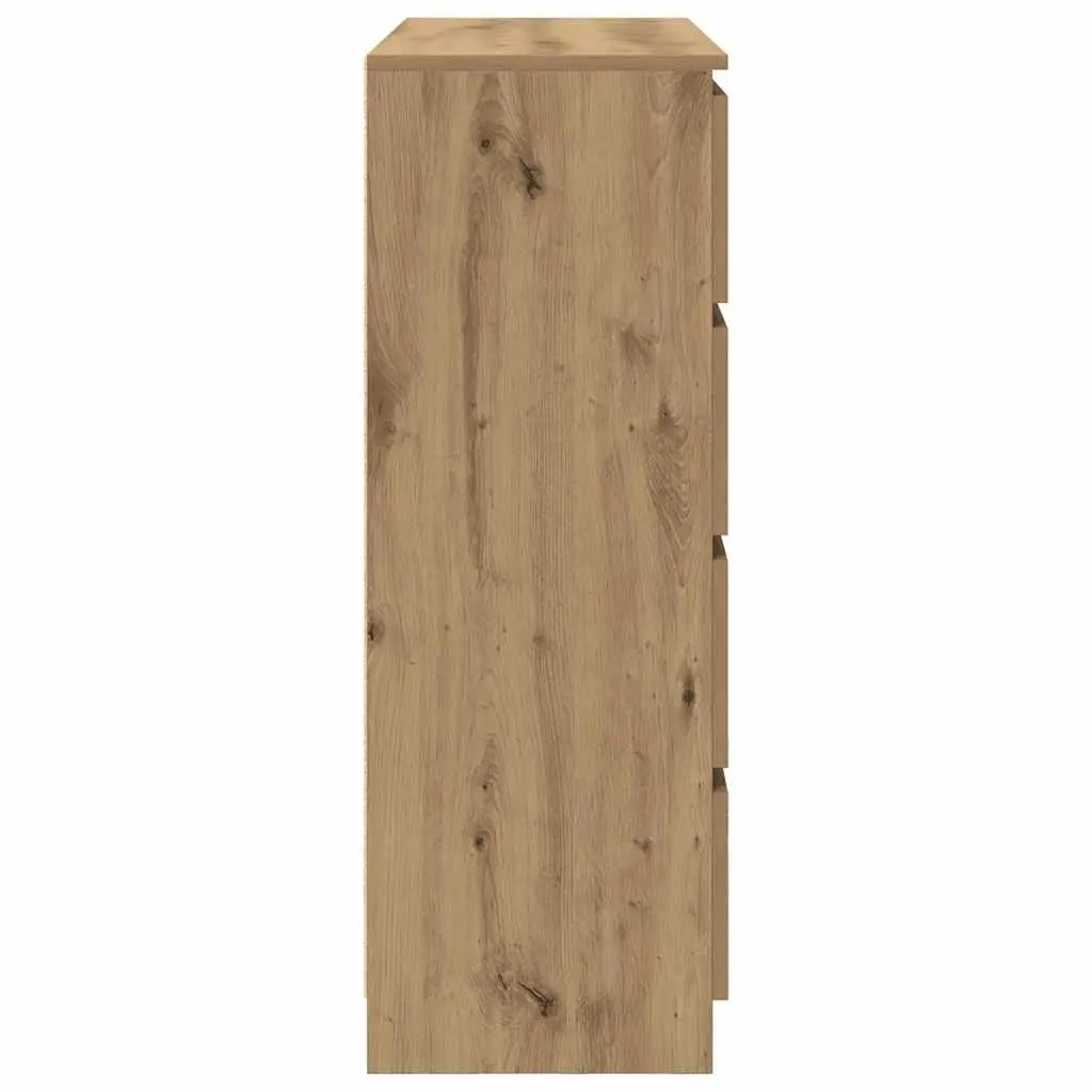 Storage Cabinet Engineered Wood Brown Sideboard Buffet 100cm x 35cm x 99cm