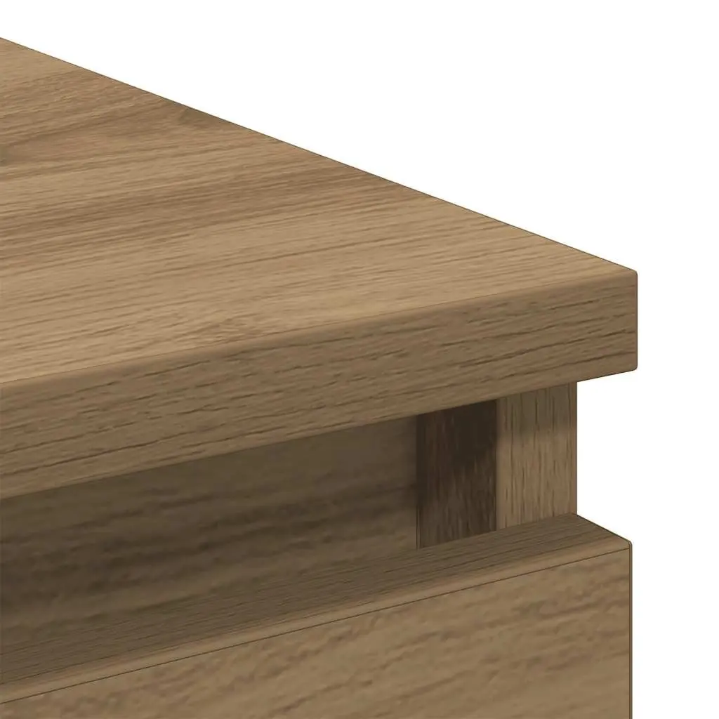 Storage Cabinet Engineered Wood Brown Sideboard Buffet 100cm x 35cm x 99cm