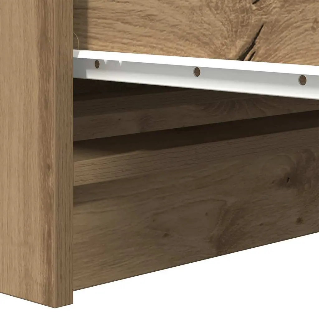 Storage Cabinet Engineered Wood Brown Sideboard Buffet 100cm x 35cm x 99cm