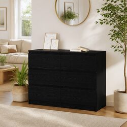 Black Sideboard Storage Cabinet 100x35x76cm