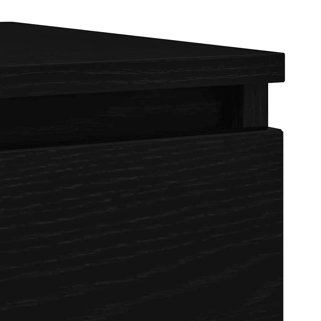 Black Sideboard Storage Cabinet 100x35x76cm