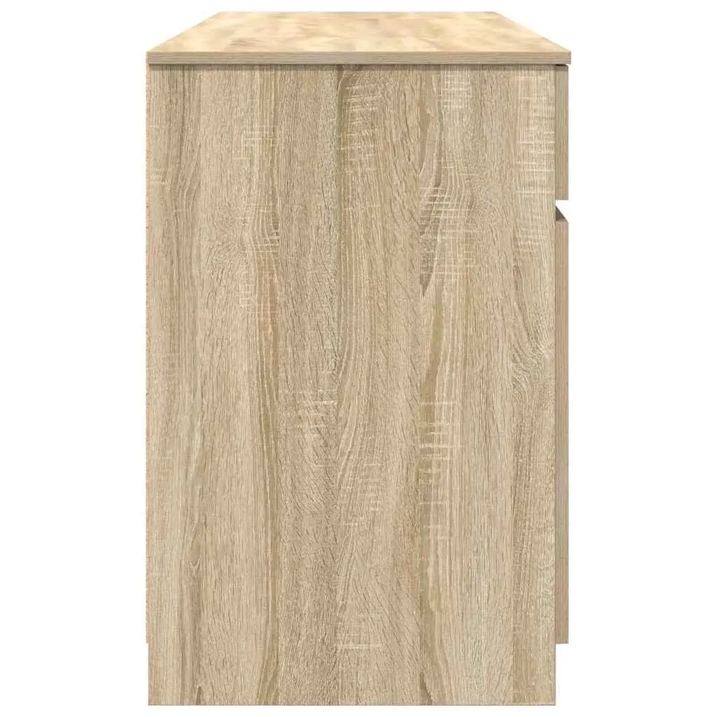 Desk with Drawer Sonoma Oak 140 x 49 x 76 cm Engineered Wood Home Office Writing