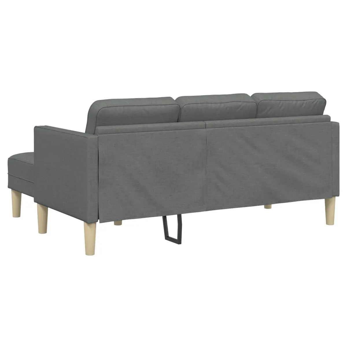 Modular Sofa Set 2 Pieces Grey Polyester