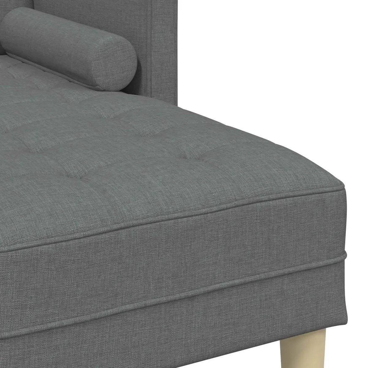 Modular Sofa Set 2 Pieces Grey Polyester