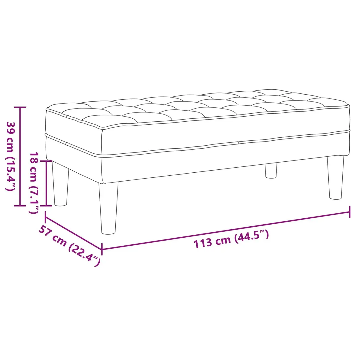 Modular Sofa Set 2 Pieces Black Polyester Flat Armrests Contemporary