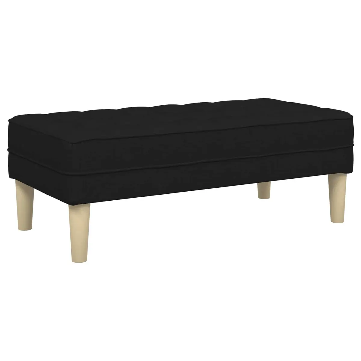 Modular Sofa Set 2 Pieces Black Polyester Flat Armrests Contemporary