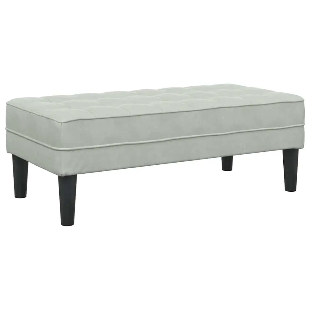 Sofa Set Light Grey Polyester Modular 2 pcs
