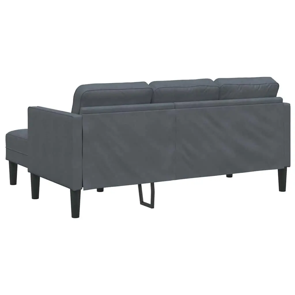 Modular Sofa Set 2-Piece Grey Polyester