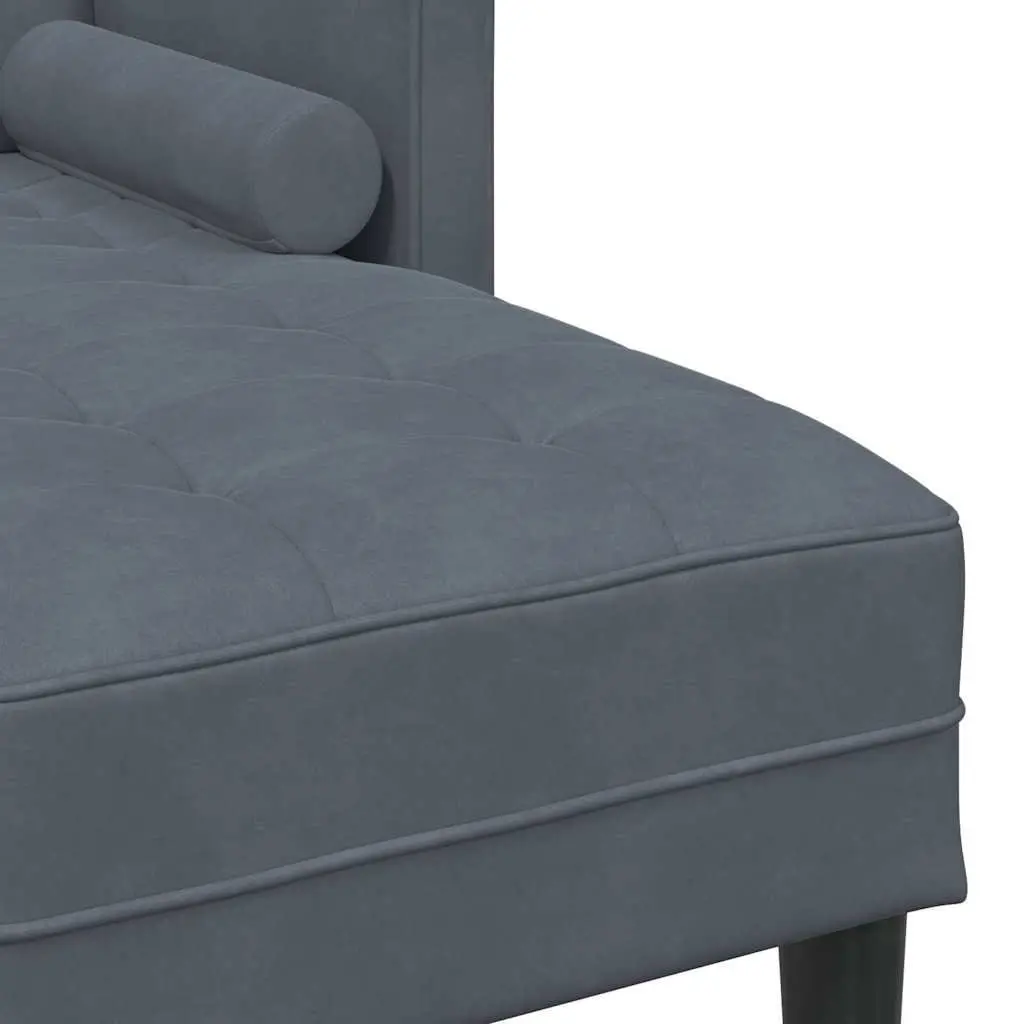 Modular Sofa Set 2-Piece Grey Polyester