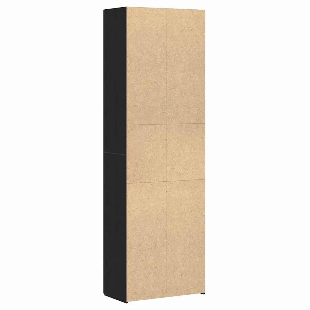 Office Filing Cabinet Black Modern 60 x 32 x 190 cm Engineered Wood
