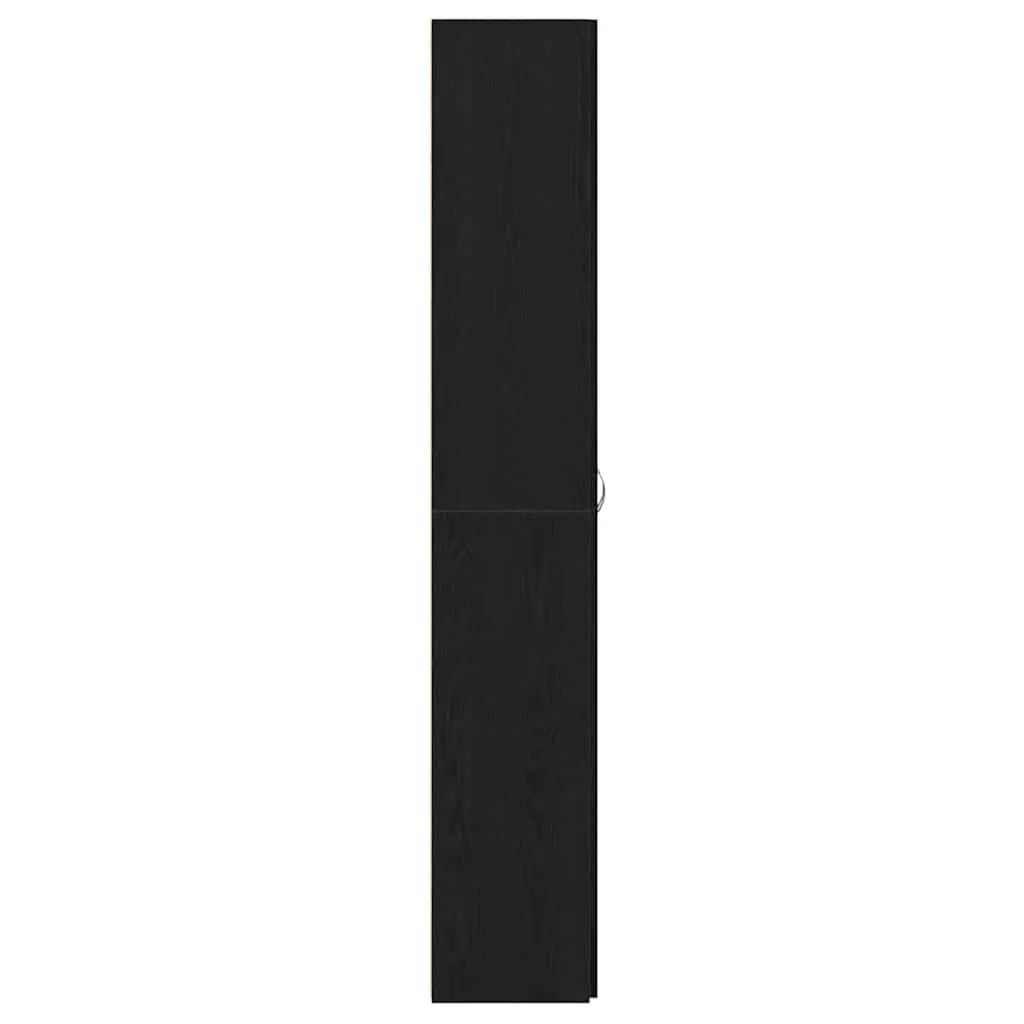 Office Filing Cabinet Black Modern 60 x 32 x 190 cm Engineered Wood