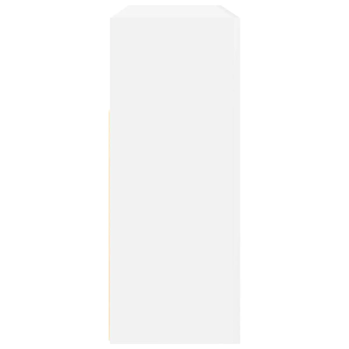 White Sideboard with RGB LED Lights Modern Storage Cabinet Engineered Wood