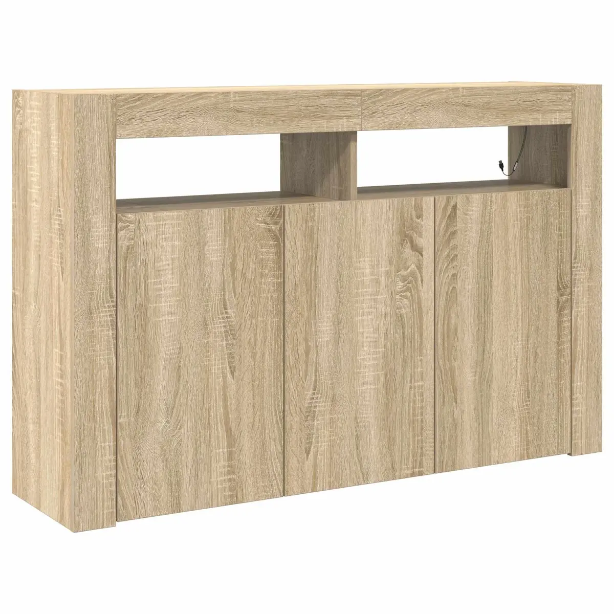 Sonoma Oak Sideboard with RGB LED Lighting 116x30x75cm