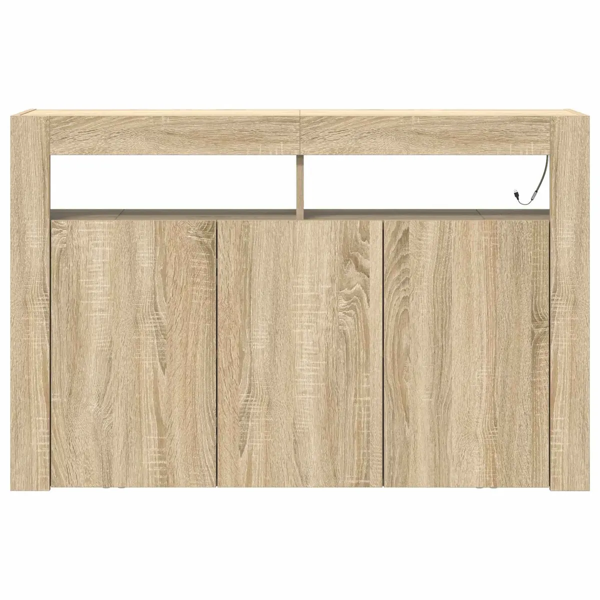 Sonoma Oak Sideboard with RGB LED Lighting 116x30x75cm