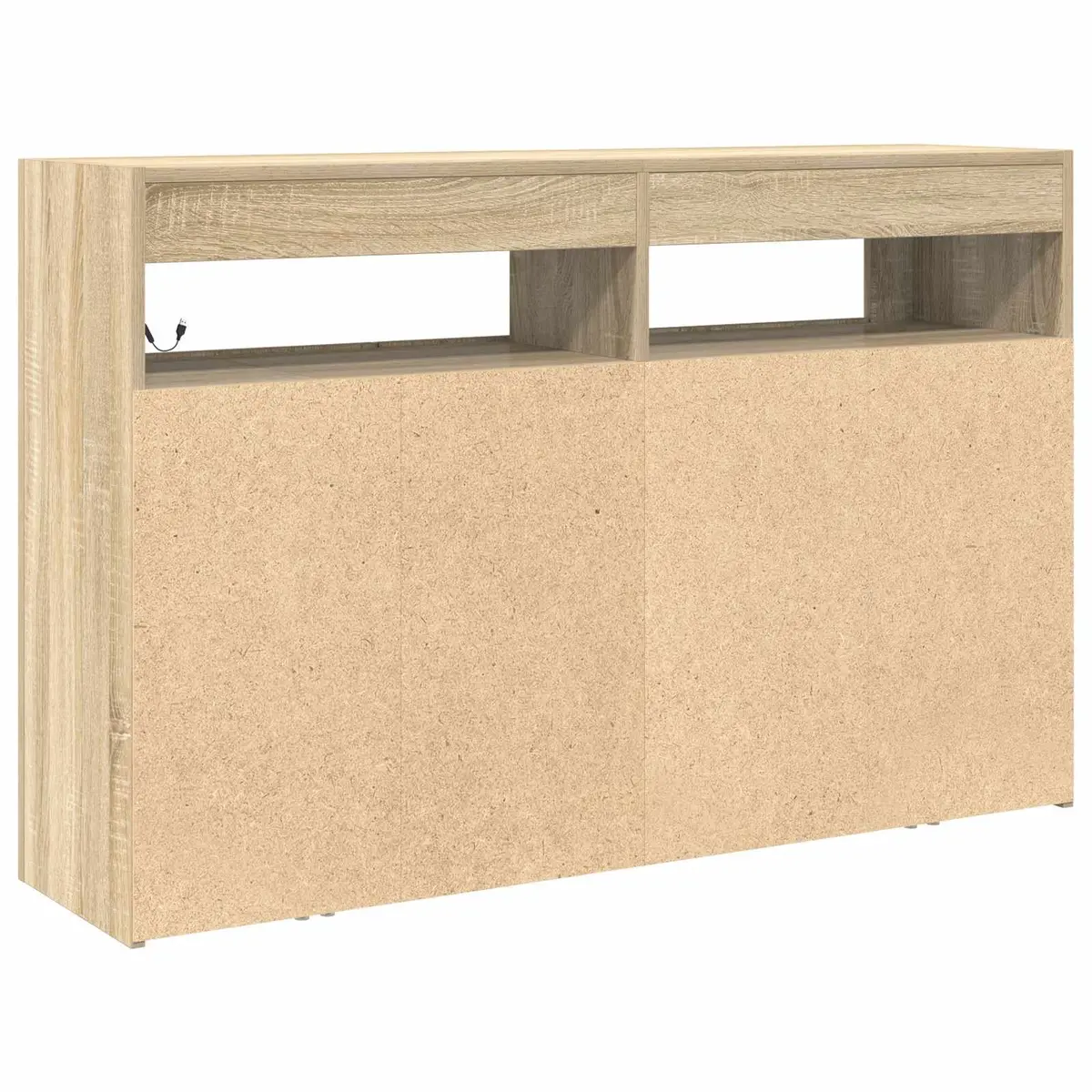 Sonoma Oak Sideboard with RGB LED Lighting 116x30x75cm