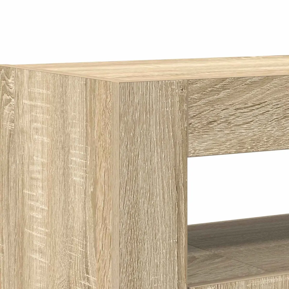 Sonoma Oak Sideboard with RGB LED Lighting 116x30x75cm