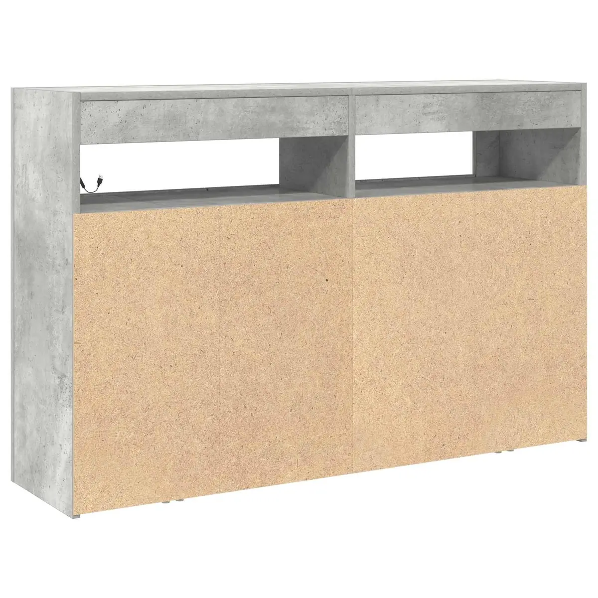 Grey Storage Sideboard with LED Lighting
