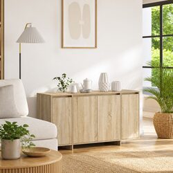 Sonoma Oak Sideboard Storage Cabinet for Living Spaces