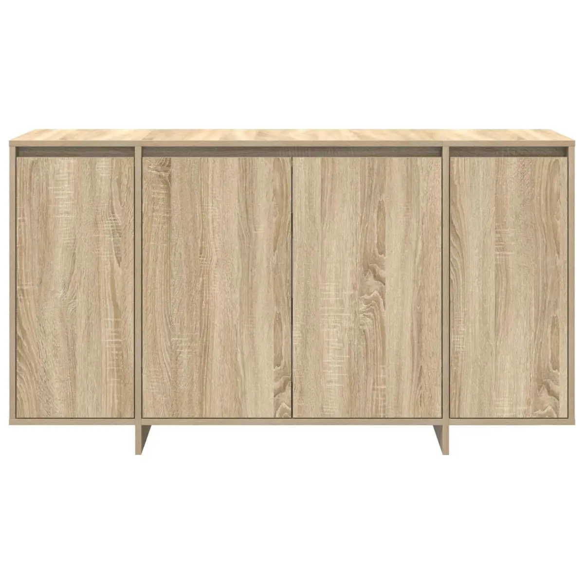 Sideboard Storage Cabinet Sonoma Oak 135cm Modern Living Room Furniture Buffet