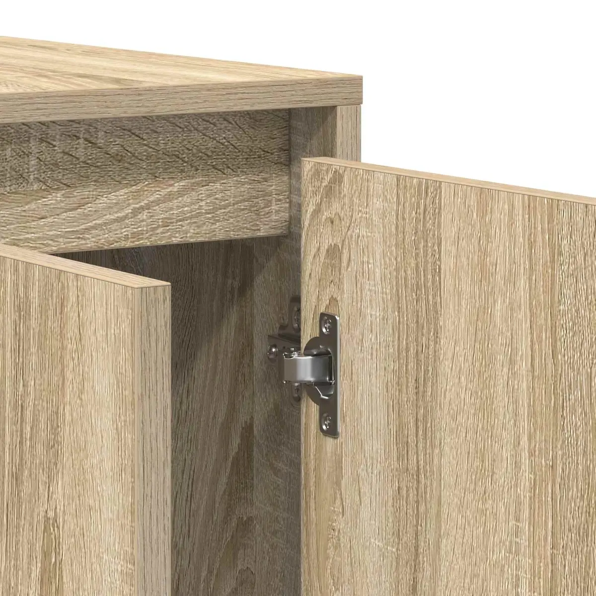 Sideboard Storage Cabinet Sonoma Oak 135cm Modern Living Room Furniture Buffet