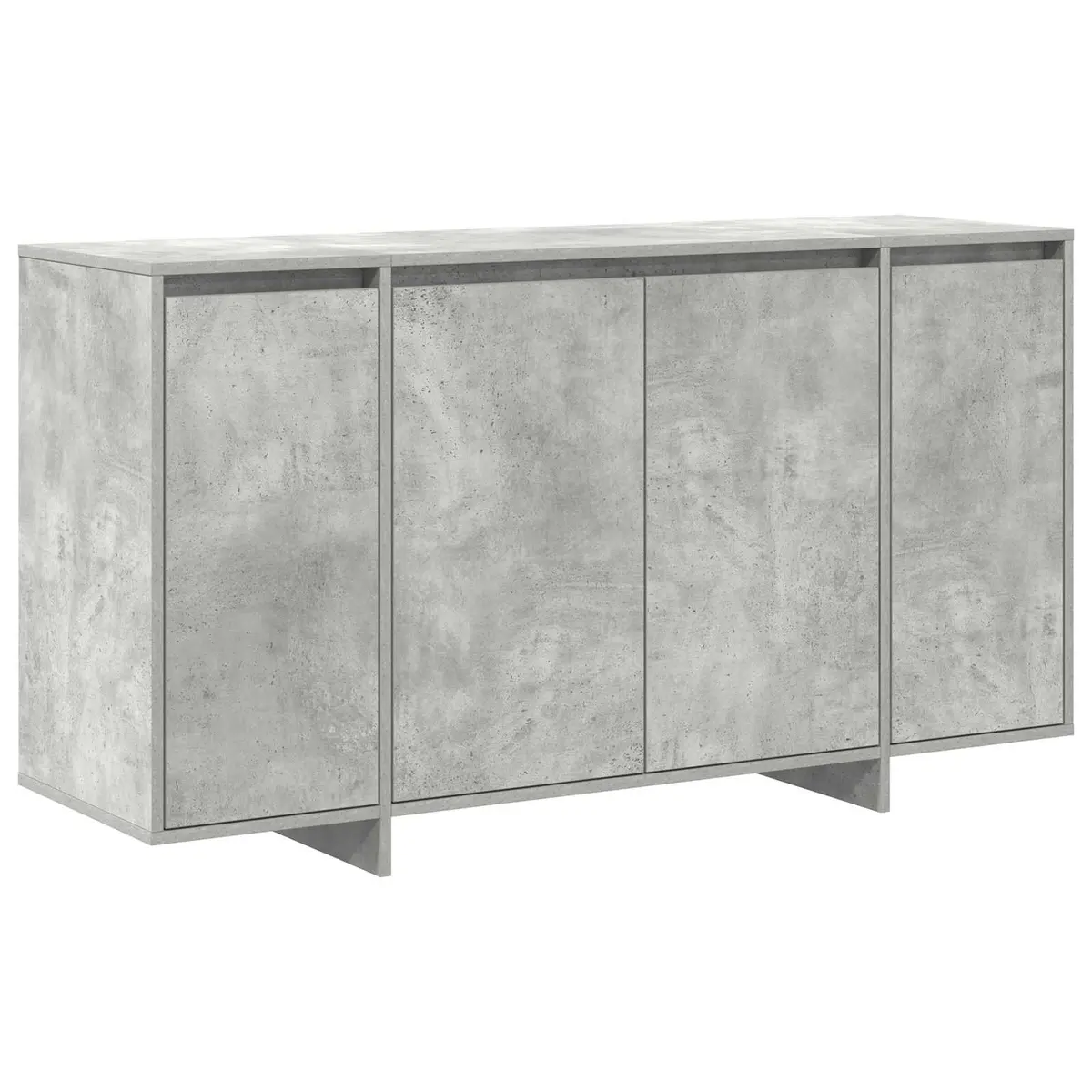 Sideboard Grey Minimalist 135 x 41 x 75 cm Engineered Wood