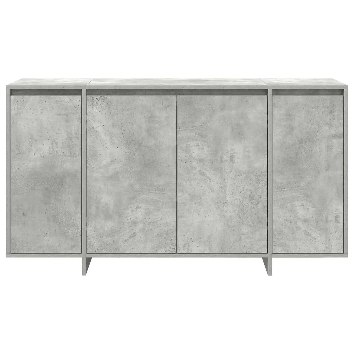 Sideboard Grey Minimalist 135 x 41 x 75 cm Engineered Wood