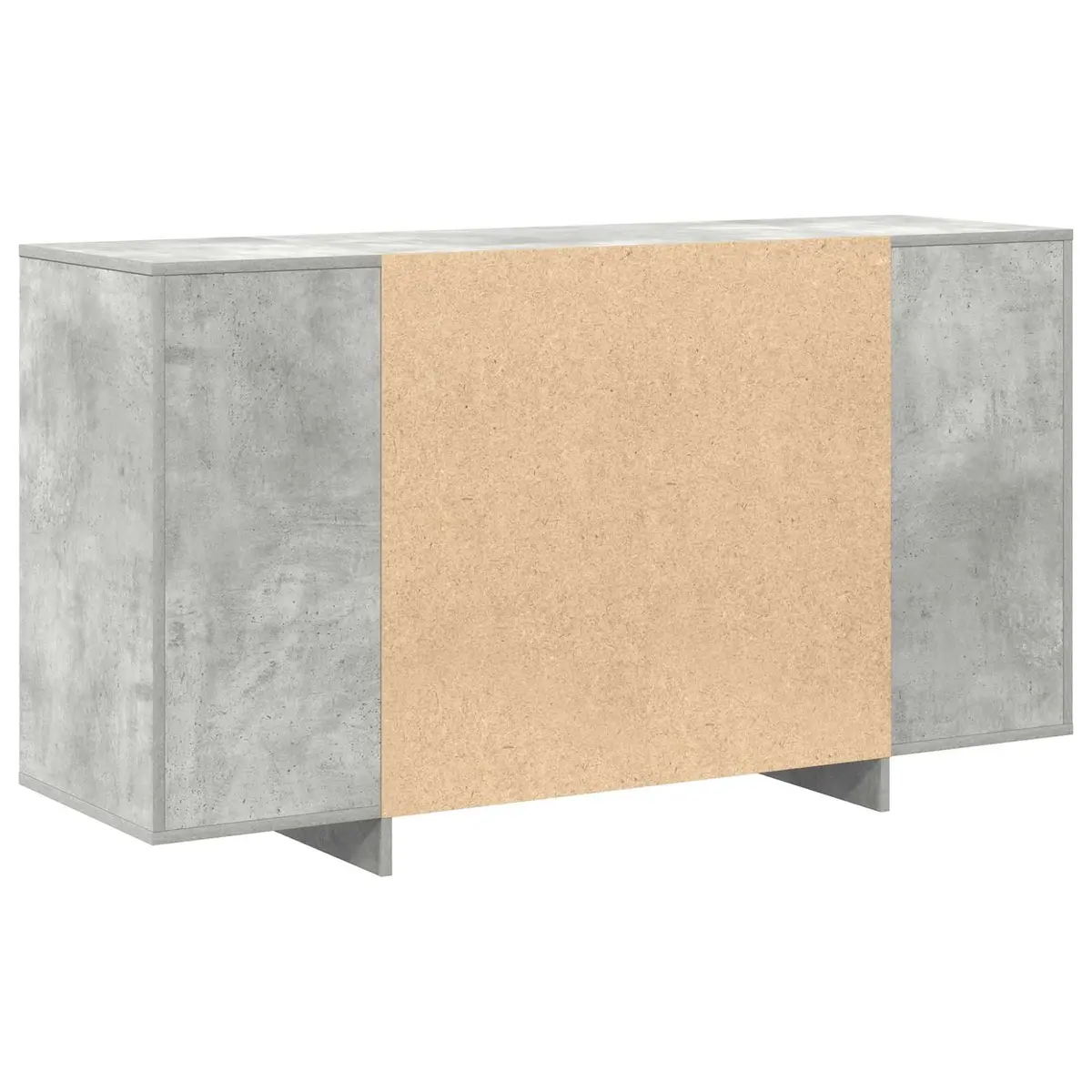 Sideboard Grey Minimalist 135 x 41 x 75 cm Engineered Wood