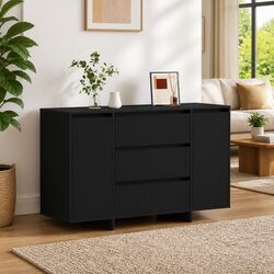 Contemporary Black Sideboard with Drawer for Living Space