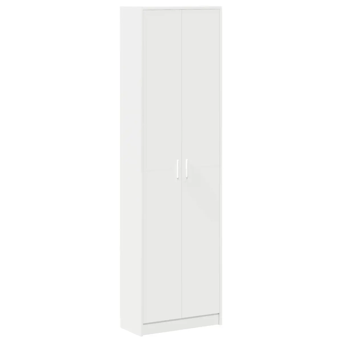 White Wardrobe with Shelf Storage Cabinet 55x25x189cm Engineered Wood