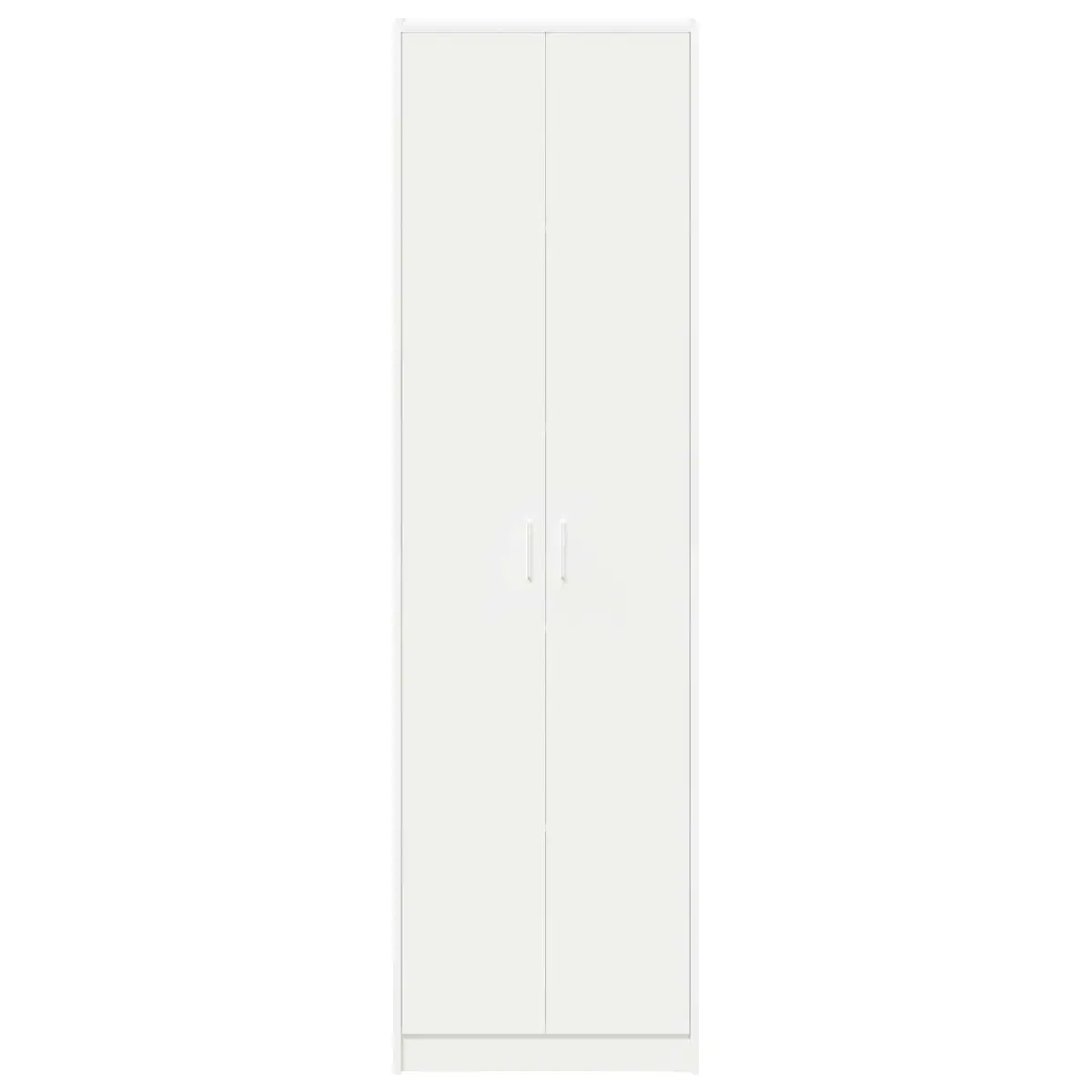 White Wardrobe with Shelf Storage Cabinet 55x25x189cm Engineered Wood