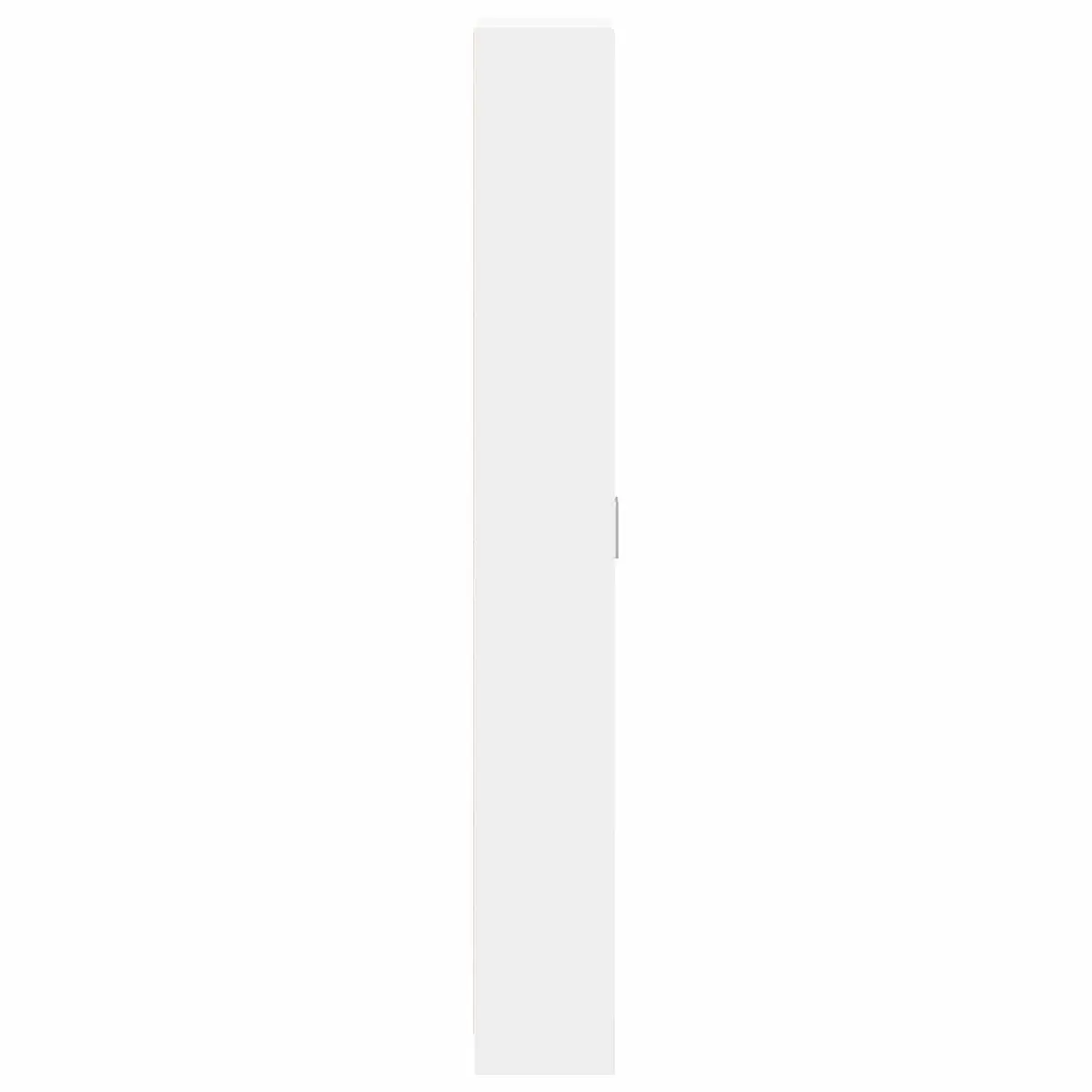 White Wardrobe with Shelf Storage Cabinet 55x25x189cm Engineered Wood