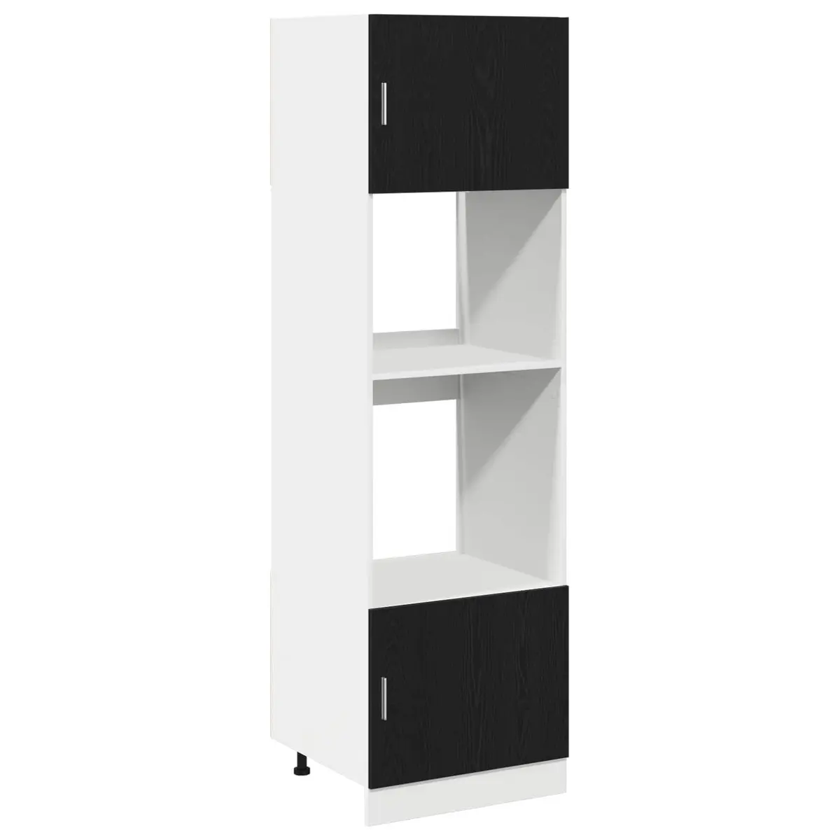 Hanging Cabinet Black Oak Modern 60x57x207cm Engineered Wood