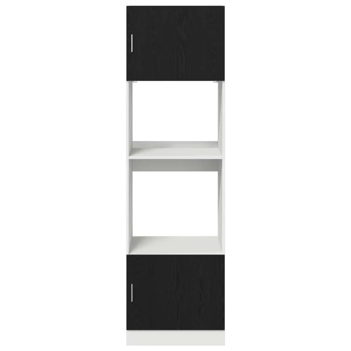Hanging Cabinet Black Oak Modern 60x57x207cm Engineered Wood