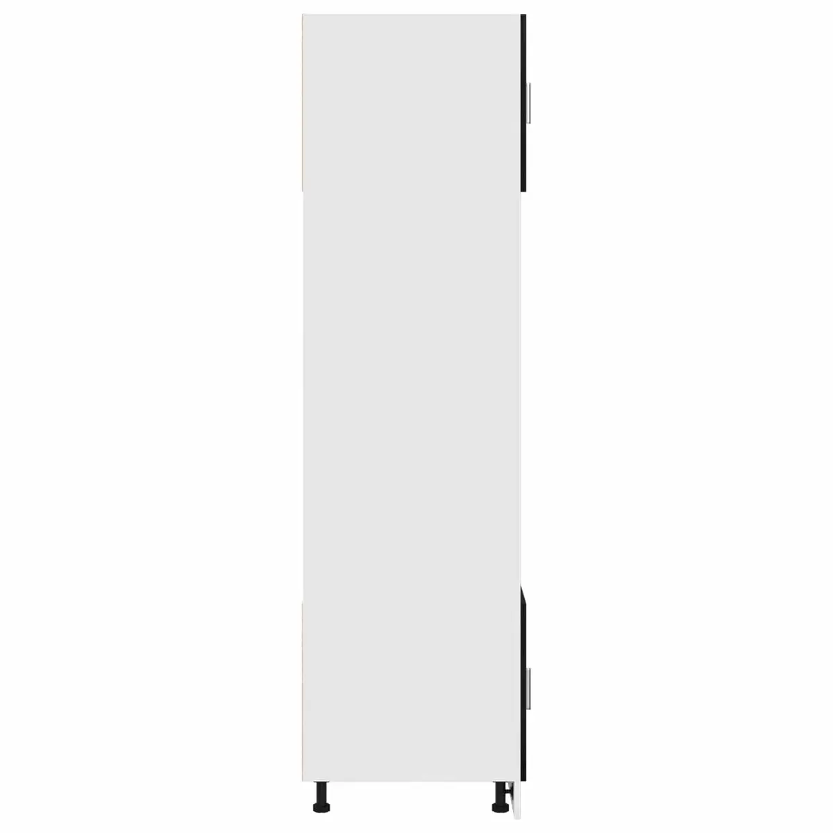 Hanging Cabinet Black Oak Modern 60x57x207cm Engineered Wood