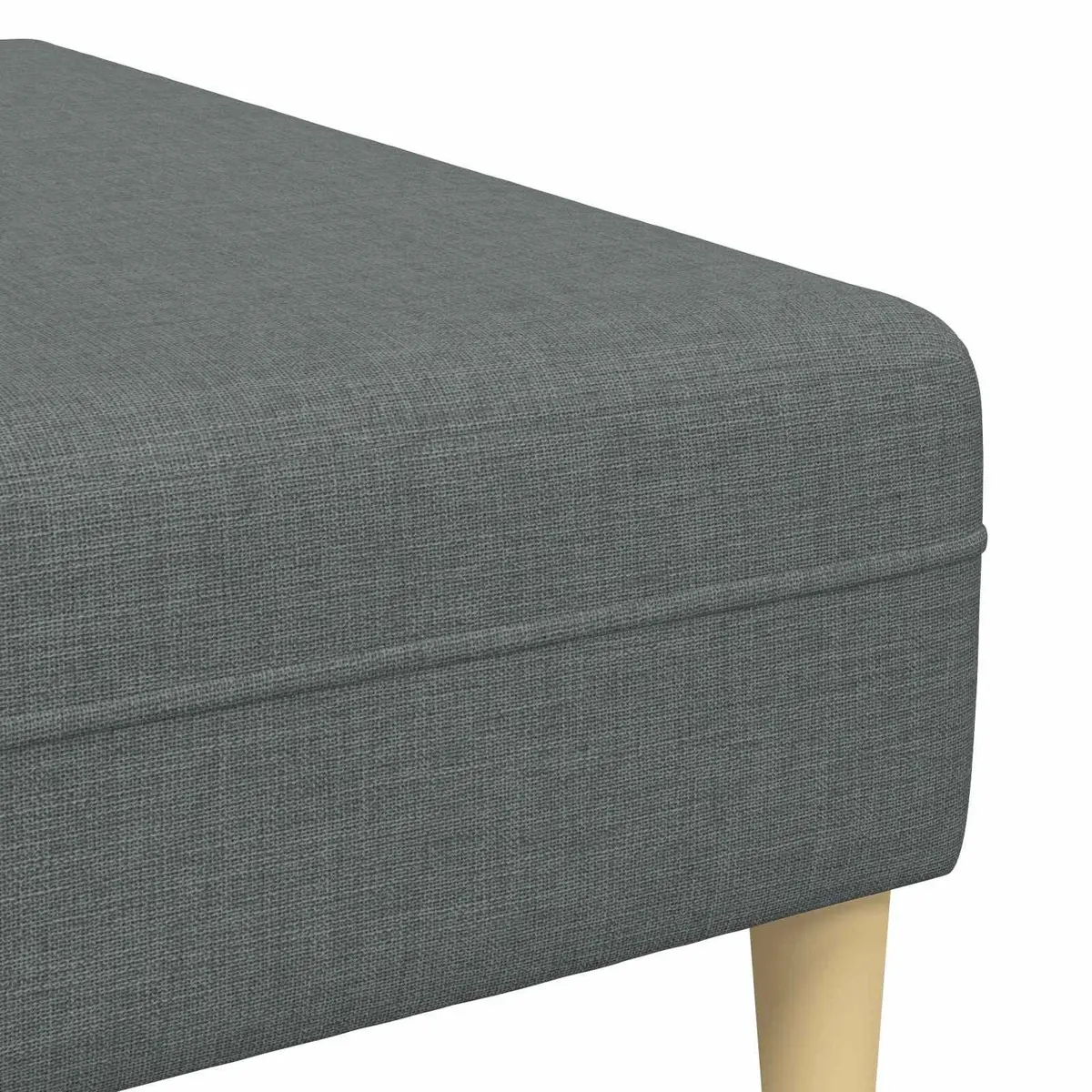 3 Piece Modern Couch Set Grey Polyester Upholstery Foam Cushion